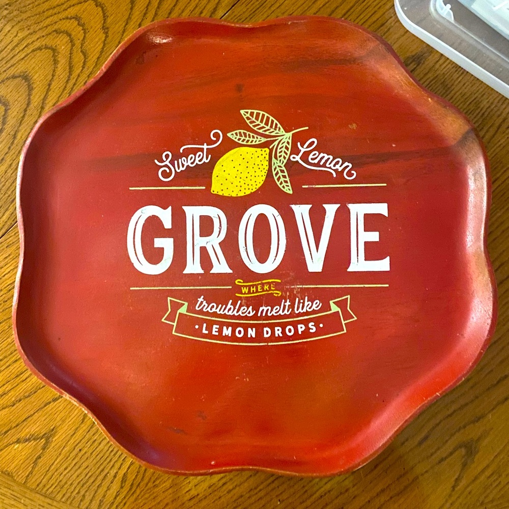 Red - Wooden Lazy Susan
